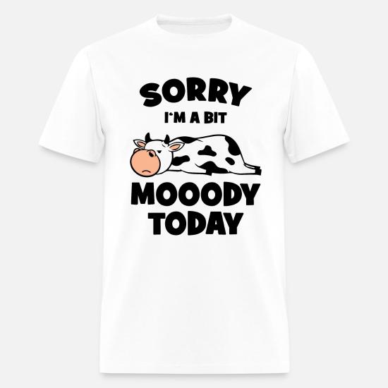 Moody Cow Lover Funny Grumpy Person 